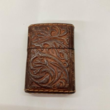 ZIPPO ジッポー 2002 アラベスク 本革巻き ライター ZIPPO