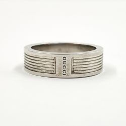 GUCCI グッチ ストライプ リング Ag925 シルバー 925 6.8g 16号 Bランク