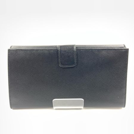 PRADA プラダ サフィアーノ トライアングルロゴ Wホック 二つ折り財布  長財布  1M1133 ブラック
