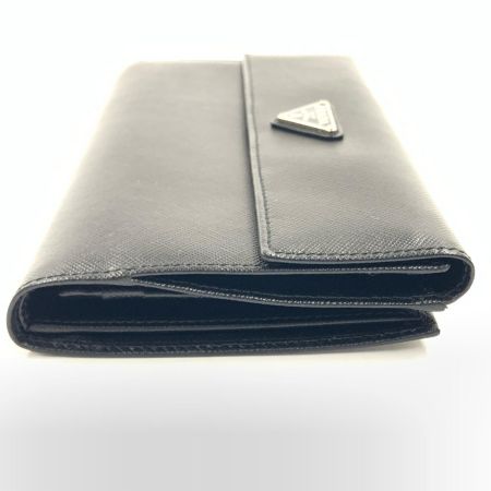 PRADA プラダ サフィアーノ トライアングルロゴ Wホック 二つ折り財布  長財布  1M1133 ブラック
