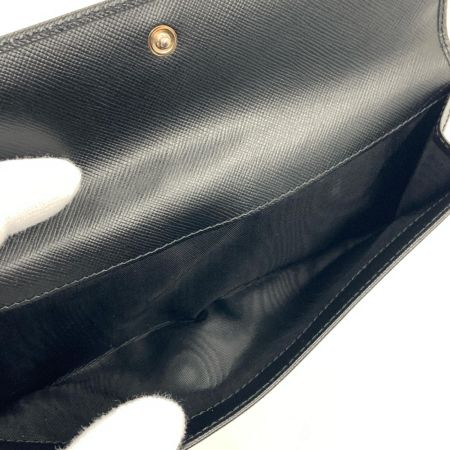 PRADA プラダ サフィアーノ トライアングルロゴ Wホック 二つ折り財布  長財布  1M1133 ブラック