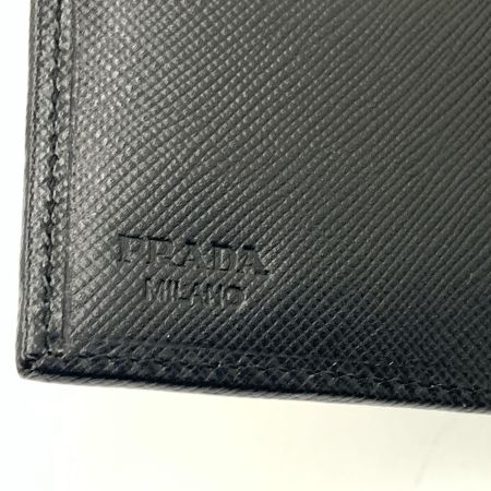 PRADA プラダ サフィアーノ トライアングルロゴ Wホック 二つ折り財布  長財布  1M1133 ブラック