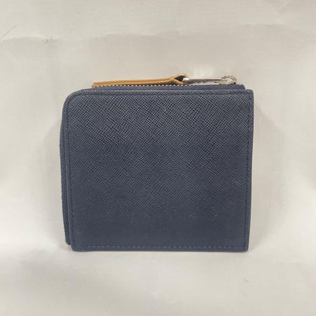 Paul Smith ポールスミス メンズ ブライトストライププラー L字ファスナー財布 ネイビー
