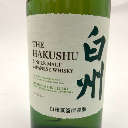 【北海道内限定発送】 SUNTORY サントリー 白州 NV ノンヴィンテージ シングルモルト ウィスキー 700ml 43% 未開栓 未開栓