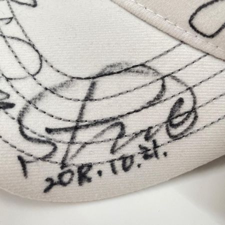 BRIDGESTONE GOLF キャップ ブリヂストン プロモデルキャップ ツアープロ直筆サイン入り 2018 size L(約57～60cm) ホワイト