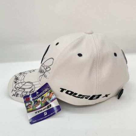 BRIDGESTONE GOLF キャップ ブリヂストン プロモデルキャップ ツアープロ直筆サイン入り 2018 size L(約57～60cm) ホワイト
