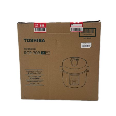 TOSHIBA 東芝 電気圧力鍋 2.0L RCP-30R ブラック