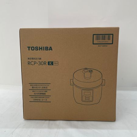 TOSHIBA 東芝 電気圧力鍋 2.0L RCP-30R ブラック