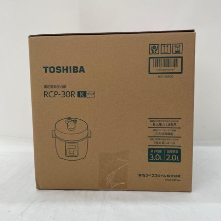 TOSHIBA 東芝 電気圧力鍋 2.0L RCP-30R ブラック