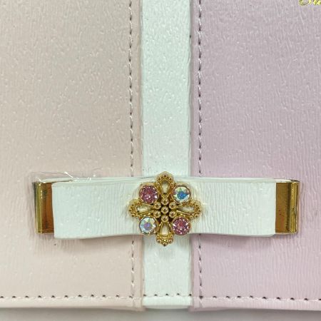Samantha Thavasa サマンサタバサ レディース 二つ折り財布 ビジュー リボン ピンク