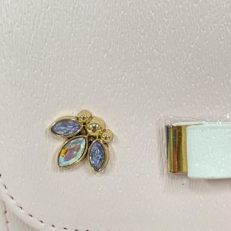 Samantha Thavasa サマンサタバサ レディース 二つ折り財布 ビジュー リボン ピンク