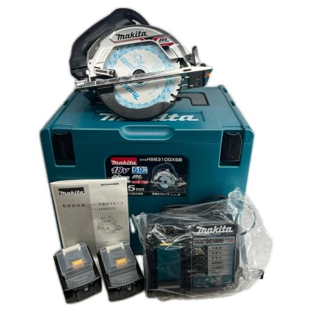 MAKITA マキタ 充電式マルノコ18V青 刃径165mm/切込66mm 6Ah HS631DGXSB ブラック 未使用