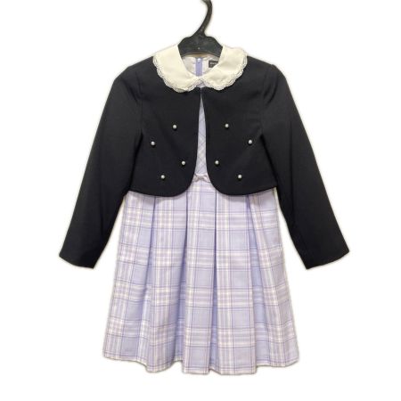 hiromichi nakano ヒロミチナカノ キッズ フォーマル 女の子 ジャケット付き ワンピース size130cm 222206604C ネイビー×パープル