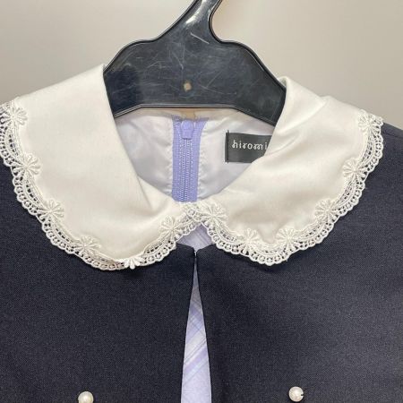 hiromichi nakano ヒロミチナカノ キッズ フォーマル 女の子 ジャケット付き ワンピース size130cm 222206604C ネイビー×パープル