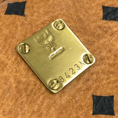 MCM エムシーエム ヴィセトス ロゴグラム ミニボストンバッグ  8423N ブラウン