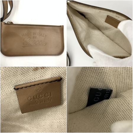 GUCCI グッチ GGキャンバス トートバッグ ハンドバッグ 269878 カーキ