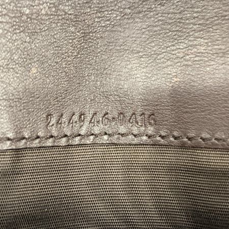 グッチシマ ロゴ GG レザー 長財布 244946-0416 ブラウン 現状渡し