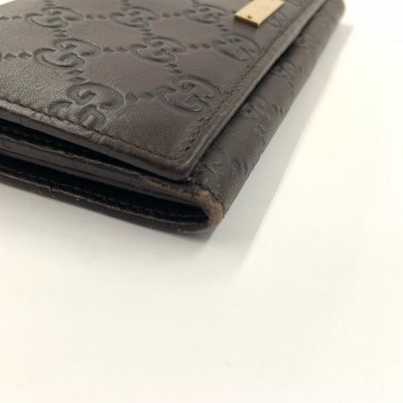グッチシマ ロゴ GG レザー 長財布 244946-0416 ブラウン 現状渡し