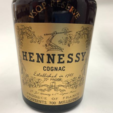Hennessy ヘネシー VSOP RESERVE リザーブ コニャック ブランデー 700ml  35度 未開栓 未開栓