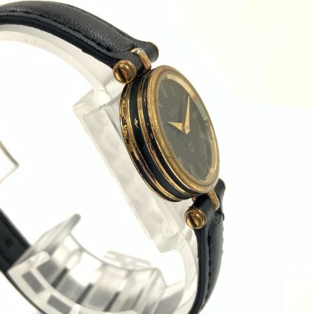 GUCCI グッチ レディース クォーツ ヴィンテージ 腕時計 ブラック x ゴールド 現状渡し