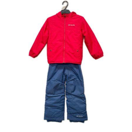 Columbia コロンビア キッズ スキーウェア ダブルフレークセット リバーシブル SIZE XS SY1093 レッド×ネイビー