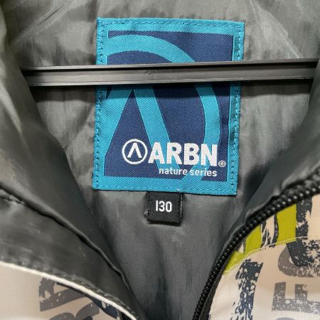 ARBN エアボーン キッズ スキーウェア 上下セット サイズ130 AB03WSB1234J  ホワイト×ブラック