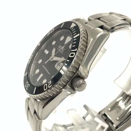 SEIKO セイコー 7S26-0050  自動巻き デイデイト ダイバー 腕時計 SKX0237 シルバー x ブラック 日差+70前後 ジャンク品 現状渡し