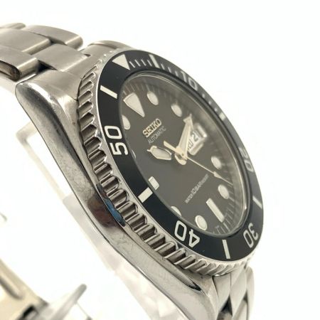 SEIKO セイコー 7S26-0050  自動巻き デイデイト ダイバー 腕時計 SKX0237 シルバー x ブラック 日差+70前後 ジャンク品 現状渡し
