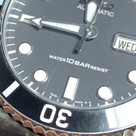 SEIKO セイコー 7S26-0050  自動巻き デイデイト ダイバー 腕時計 SKX0237 シルバー x ブラック 日差+70前後 ジャンク品 現状渡し
