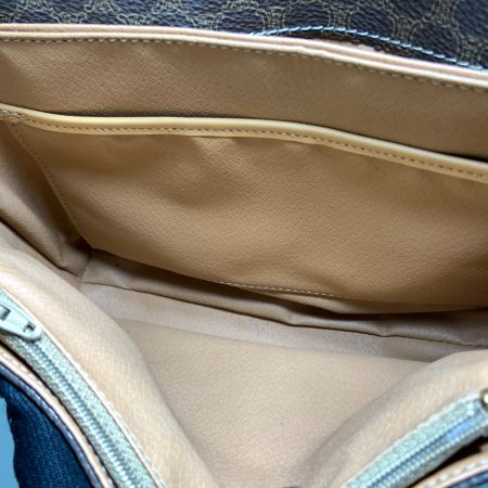 CELINE セリーヌ ヴィンテージ マカダム ショルダーバッグ M13 ブラウン