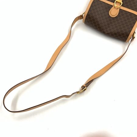 CELINE セリーヌ ヴィンテージ マカダム ショルダーバッグ M13 ブラウン