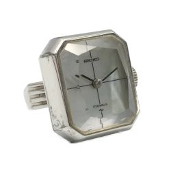 ☆☆ SEIKO セイコー リングウォッチ 17石 手巻き 指輪時計 11-4310 シェル文字盤 アンティーク Cランク