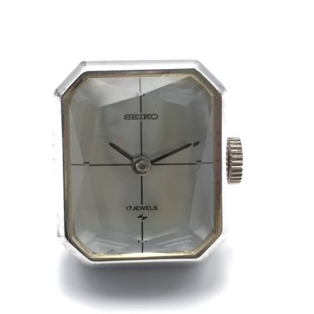  SEIKO セイコー リングウォッチ 17石 手巻き 指輪時計 11-4310 シェル文字盤 アンティーク