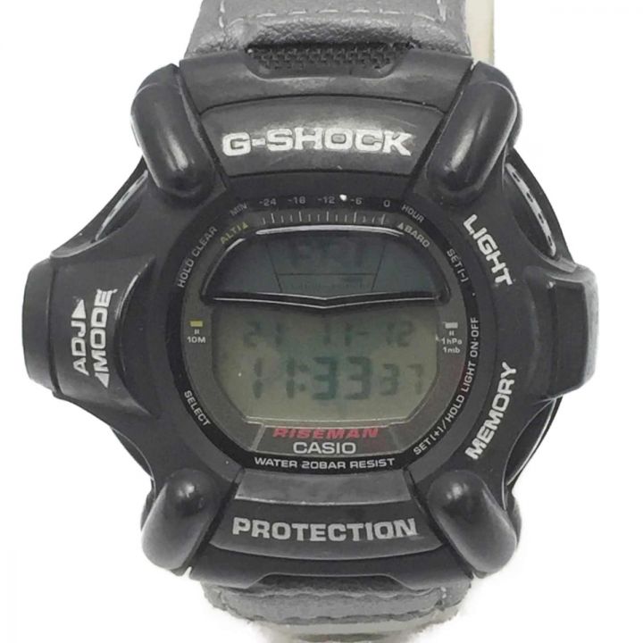 [メンズ][腕時計] 【中古】CASIO カシオ G-SHOCK ライズマン メンインブラック DW-9100ZJ-1T ブラック クォーツ メンズ 腕時計 Cランク