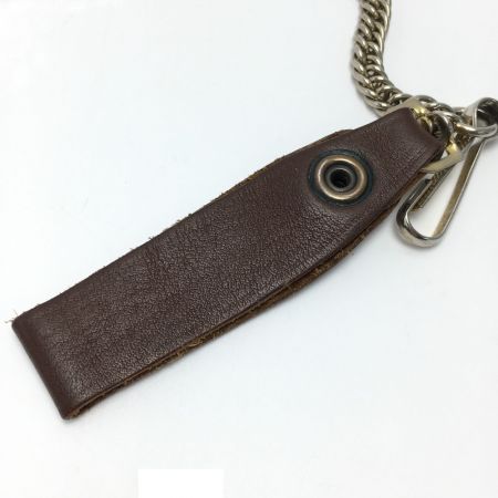  At Last&Co アットラスト 長財布 レザー ウォレット チェーン付 ブラウン