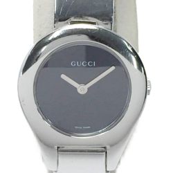 ☆☆ GUCCI グッチ バングルウォッチ 6700L ブラック クォーツ レディース 腕時計 Cランク