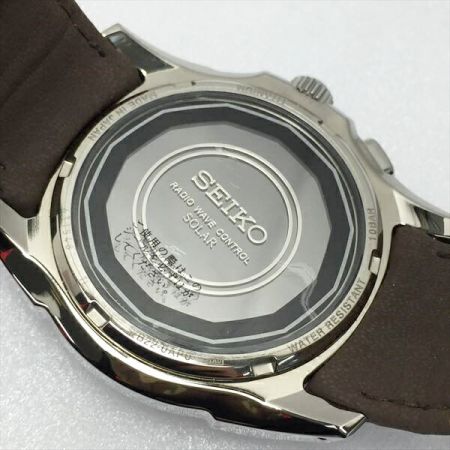  SEIKO セイコー ブライツ 電波ソーラー SAGZ019 グレー 腕時計 BRIGHTZ 箱・取説付