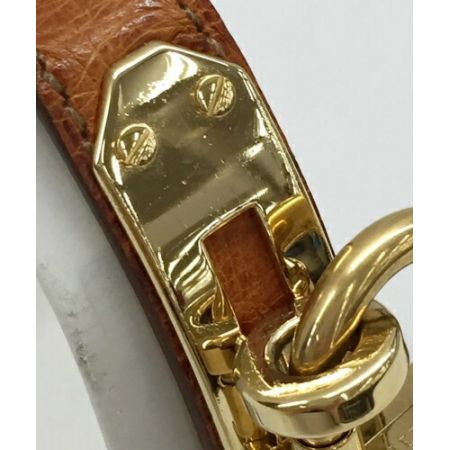  HERMES エルメス ケリーウォッチ Y刻印 ゴールド×ブラウン クォーツ 腕時計 箱・取説有