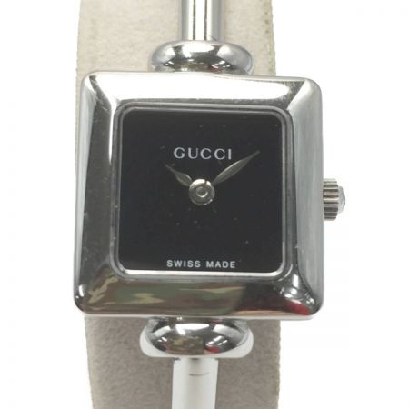  GUCCI グッチ バングルウォッチ 1900L ブラック クォーツ レディース 腕時計