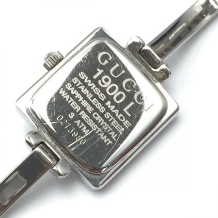  GUCCI グッチ バングルウォッチ 1900L ブラック クォーツ レディース 腕時計