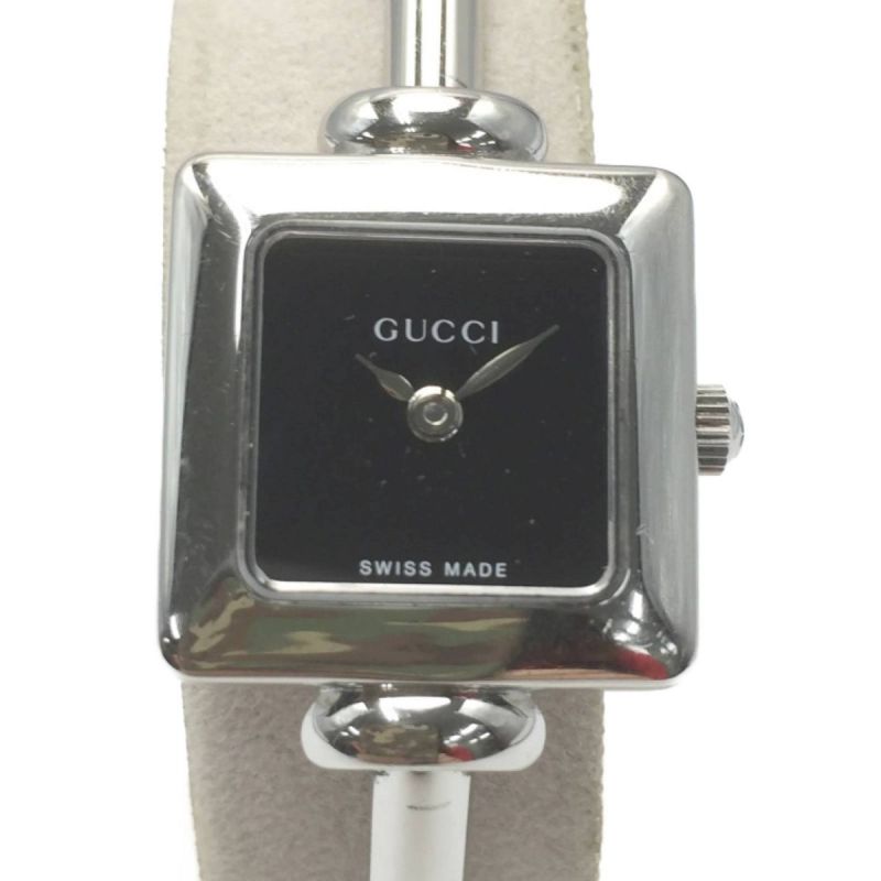 中古】 GUCCI グッチ バングルウォッチ 1900L ブラック クォーツ