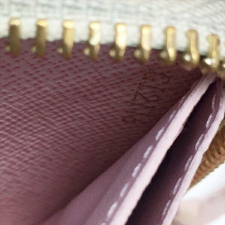  LOUIS VUITTON ルイヴィトン ダミエ・アズール ポルトフォイユ・クレマンス 長財布 N61264 アイボリー×ピンク