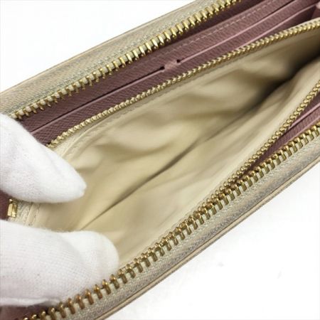  LOUIS VUITTON ルイヴィトン ダミエ・アズール ポルトフォイユ・クレマンス 長財布 N61264 アイボリー×ピンク