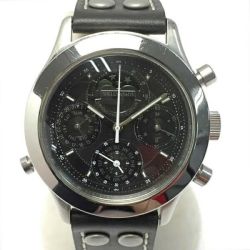 ☆☆ SHELLMAN&CO. グランドコンプリケーション 6770-H19209 ブラック クォーツ 腕時計 箱・取説有 Bランク