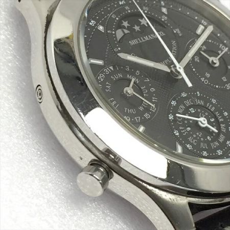  SHELLMAN&CO. グランドコンプリケーション 6770-H19209 ブラック クォーツ 腕時計 箱・取説有