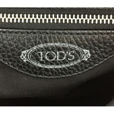 【中古】 TODS トッズ ワンショルダーバッグ ブラック レザー Bランク