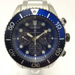 ☆☆ SEIKO セイコー プロスペックス ダイバースキューバ SSC675P1 ブルー ソーラー 腕時計 箱・取説有 Aランク