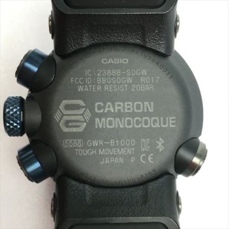  CASIO カシオ 《 G-SHOCK グラビティマスター》Bluetooth / 電波ソーラー GWR-B1000-1A1JF ブラック 箱・取説有