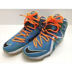 ☆☆ NIKE ナイキ レブロン 12《 エリート エレベートコレクション 》26.5cm  724559-488 スカイブルー×オレンジ Aランク