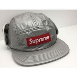 ☆☆ Supreme シュプリーム Cap 《 プリマロフト イヤーフラップ キャンプ キャップ 》SILVER / シルバー ライトグレー Sランク